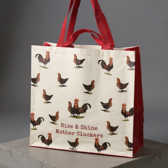 Handbags - Cow Tote Bag: Funny Farm Animal Reusable Grocery Bag
